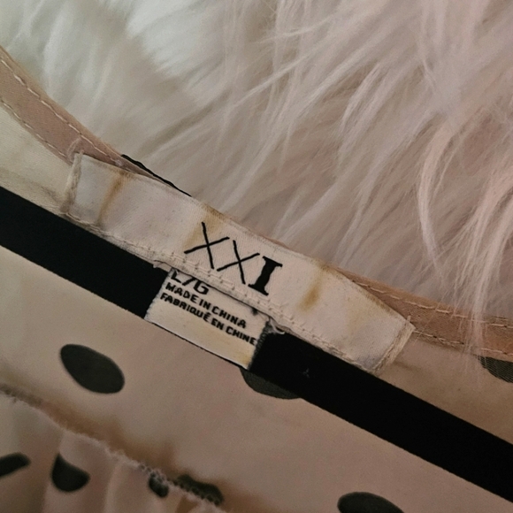 XXI Sheer Lightweight Peplum Layering Tank Blouse - Picture 3 of 4